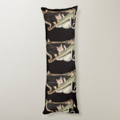 Melodic Cat – Ornate Harp Body Pillow ボディピロー (裏面 (縦))