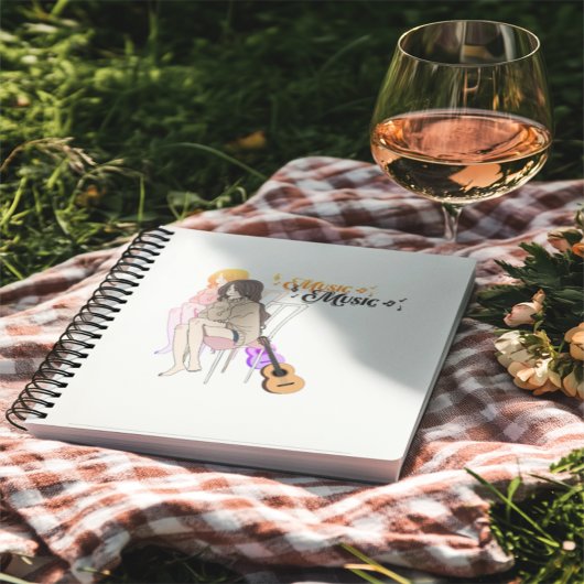 Melodic Daydream" Aesthetic Notebook: Anime Girl w ノートブック