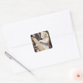 Melodic Feline – Surreal Cat Sticker スクエアシール (封筒)