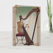 Melodic Hamster Greetings – Whimsical Victorian カード (裏面)