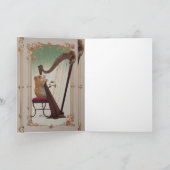 Melodic Hamster Greetings – Whimsical Victorian カード (内部)