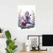 Melodies of the Garden:セレニティアミッド開花 ポスター (ホームオフィス)