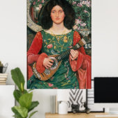 Melody (Musica), c.1895/1897 by Kate Bunce ポスター (ホームオフィス)