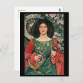Melody (Musica), c.1895/1897 by Kate Bunce ポストカード (正面/裏面)