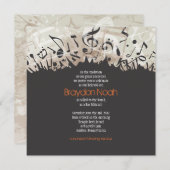 MELODY of the TORAHバーバルミツワー招待状 招待状 (正面/裏面)