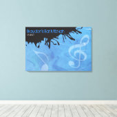 MELODY of the TORAHバーバー(ユダヤ教の)バル・ミツバーサインインボード キャンバスプリント (インサイチュ (ウッドフロア))