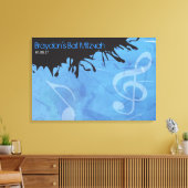 MELODY of the TORAHバーバー(ユダヤ教の)バル・ミツバーサインインボード キャンバスプリント (インサイチュ (リビング))