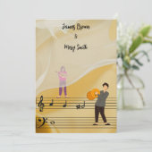 Melody of Us wedding 招待状 (スタンド正面)