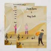 Melody of Us wedding 招待状 (正面/裏面)