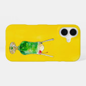 Melon soda float! (Japanese Cream Soda) iPhone 16ケース (裏面横)