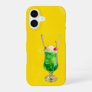 Melon soda float! (Japanese Cream Soda) iPhone 16ケース