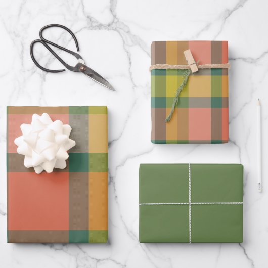 Melon Wrapping Paper Flat Sheet Set of 3 ラッピングペーパーシート (正面)