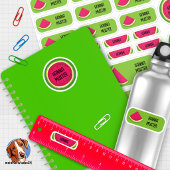 Melone Namensaufkleber – 24er Set シール