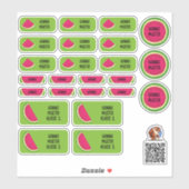 Melone Namensaufkleber – 24er Set シール (シート)