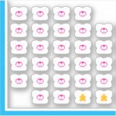 Melple Teeステッカー – ボードゲームカップル シール (正面)