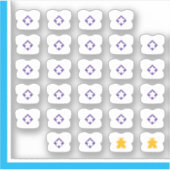 Melple Teeステッカー – ボードゲームキッド シール (正面)