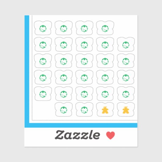 Melple Teeステッカー – ボードゲームファミリー シール (シート)