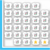 Melple Teeステッカー – ライブ、愛遊、 シール (正面)