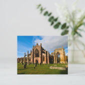 Melrose Abbey、スコットランドのはがき ポストカード (スタンド正面)