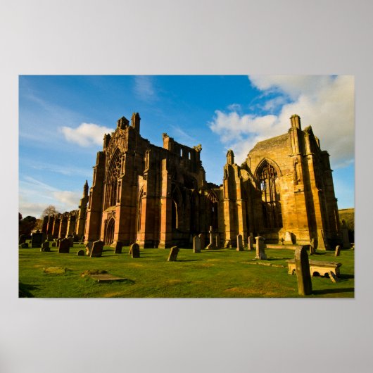 Melrose Abbey、スコットランド・ポスター ポスター (正面)