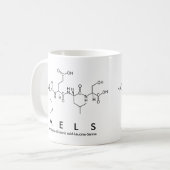 Melsペプチド名mug コーヒーマグカップ (正面左)