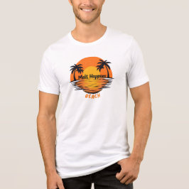 Melt Happens – Sunset Beach Vibes デザイン トライブレンドＴシャツ