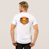 Melt Happens – Sunset Beach Vibes デザイン トライブレンドＴシャツ (裏面全面)