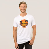 Melt Happens – Sunset Beach Vibes デザイン トライブレンドＴシャツ (正面全面)