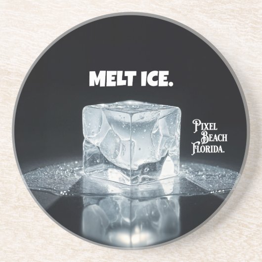MELT ICE. Keychain コースター (正面)