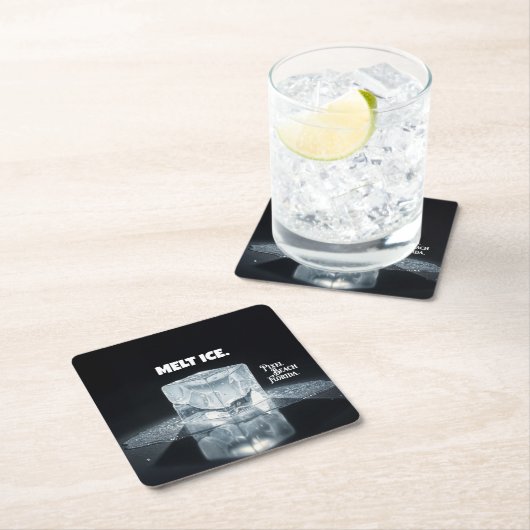 MELT ICE. Keychain スクエアペーパーコースター (インサイチュ)