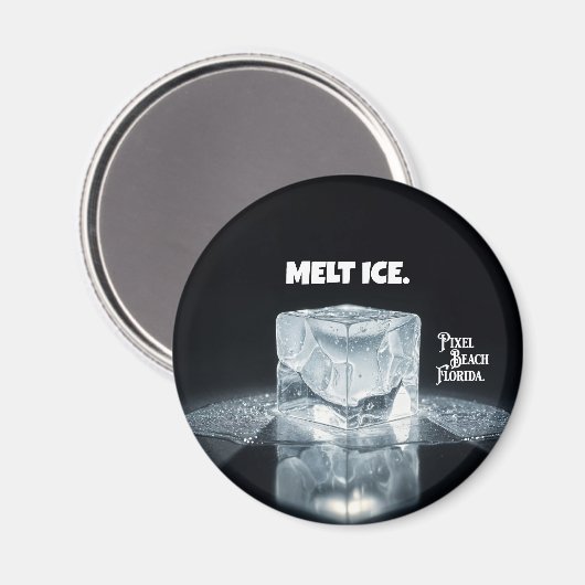 MELT ICE. Keychain マグネット (正面/裏面)