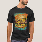 Meltdown Cheese Burger Illustration Tシャツ (正面)