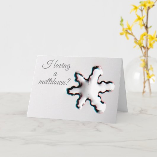 Meltdown Greeting Card カード (黄色い花)