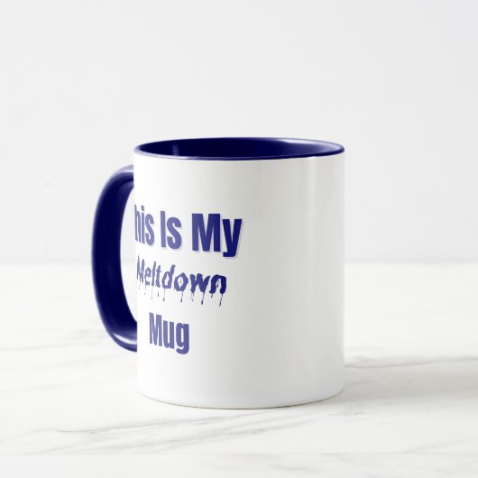 Meltdown Mug – Funny Burnout Gift マグカップ (正面左)
