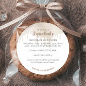 Melted Chocolate Bakery Ingredient ラウンドシール