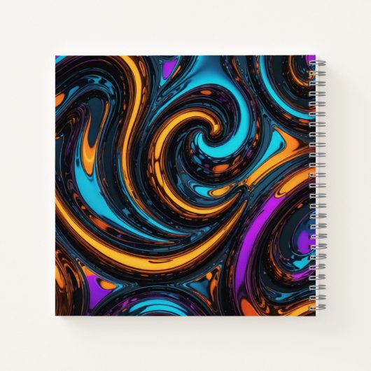 Melted Chrome ノートブック (裏面)