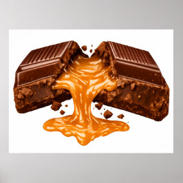 Melting Caramel Chocolate Poster ポスター