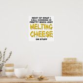 Melting Cheese Funny Poster ポスター (キッチン)
