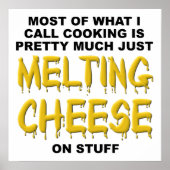 Melting Cheese Funny Poster ポスター (正面)