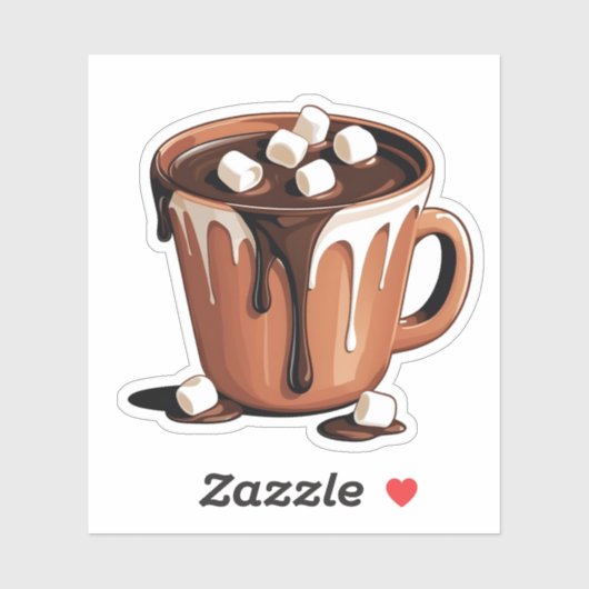 Melting Chocolate Volcano Fantasy sticker シール (シート)