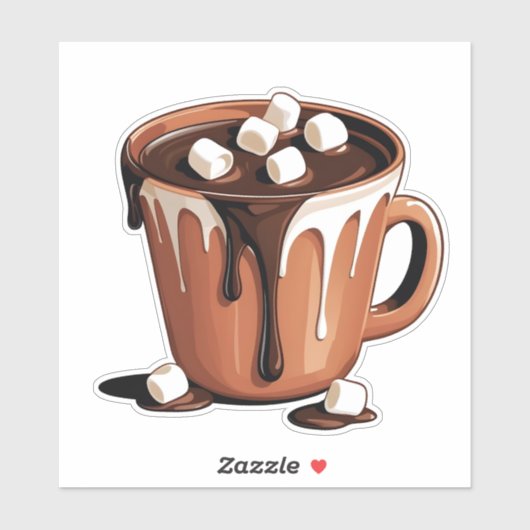 Melting Chocolate Volcano Fantasy sticker シール (シート)