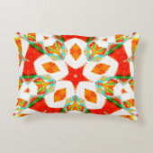 Melting colorful symmetrical pattern, ceramic tile アクセントクッション (裏面)