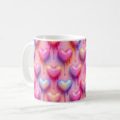 Melting Heart Mug – Pastel Love Design コーヒーマグカップ (正面左)