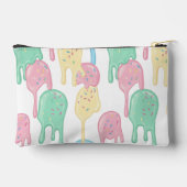 Melting Ice Cream and Sprinkles Pattern アクセサリーポーチ (裏面)