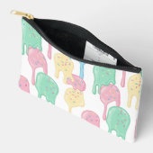 Melting Ice Cream and Sprinkles Pattern アクセサリーポーチ (見開き)
