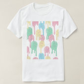 Melting Ice Cream and Sprinkles Pattern Tシャツ (デザイン正面)