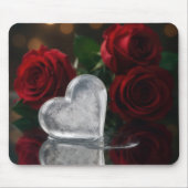 Melting Ice Heat With Red Roses マウスパッド (正面)