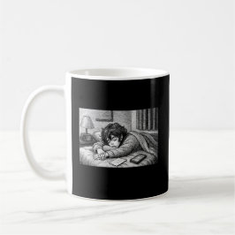 Melting Into Bed • Aesthetic Exhaustion Mug コーヒーマグカップ