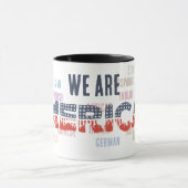 Melting Pot "AMERICAN" with Flag Font - Unity マグカップ (中央)