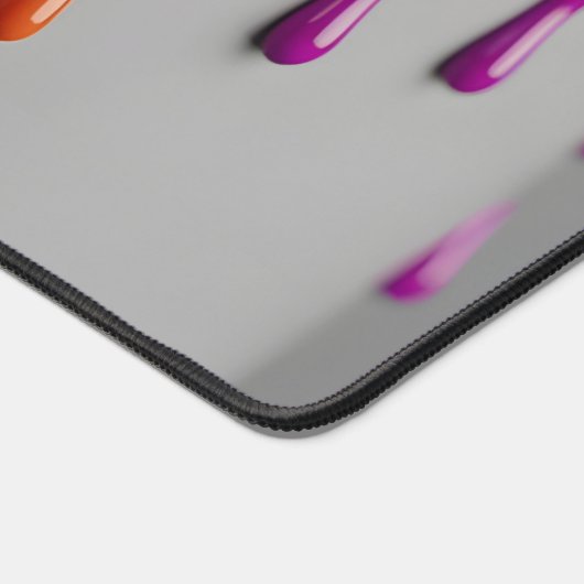 Melting Rainbow Drips デスクマット (コーナー)